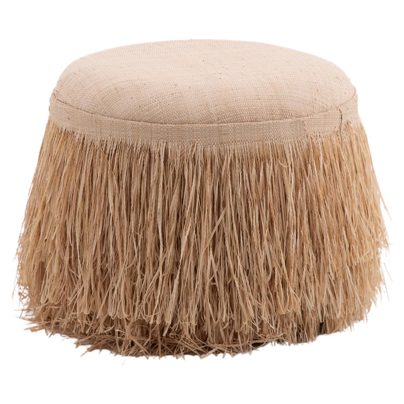 Kariri Pouf by +55design – Handwoven Straw Ottoman Ethnic Brazilian Craft