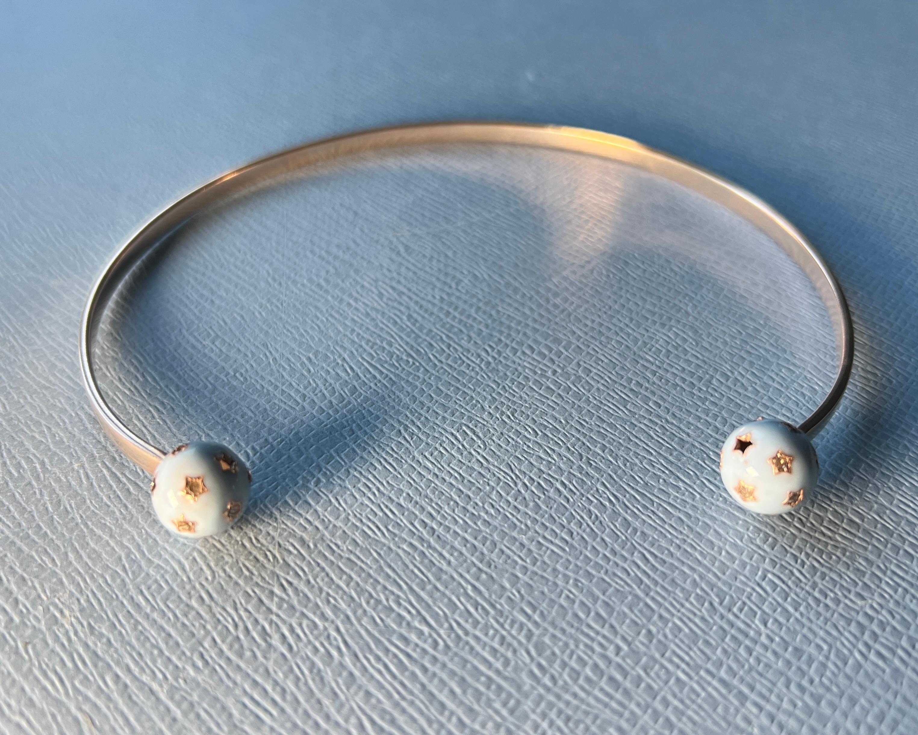 Neck Bangle Chpker Necklace Light Blue Enamel Diamond For Sale 1