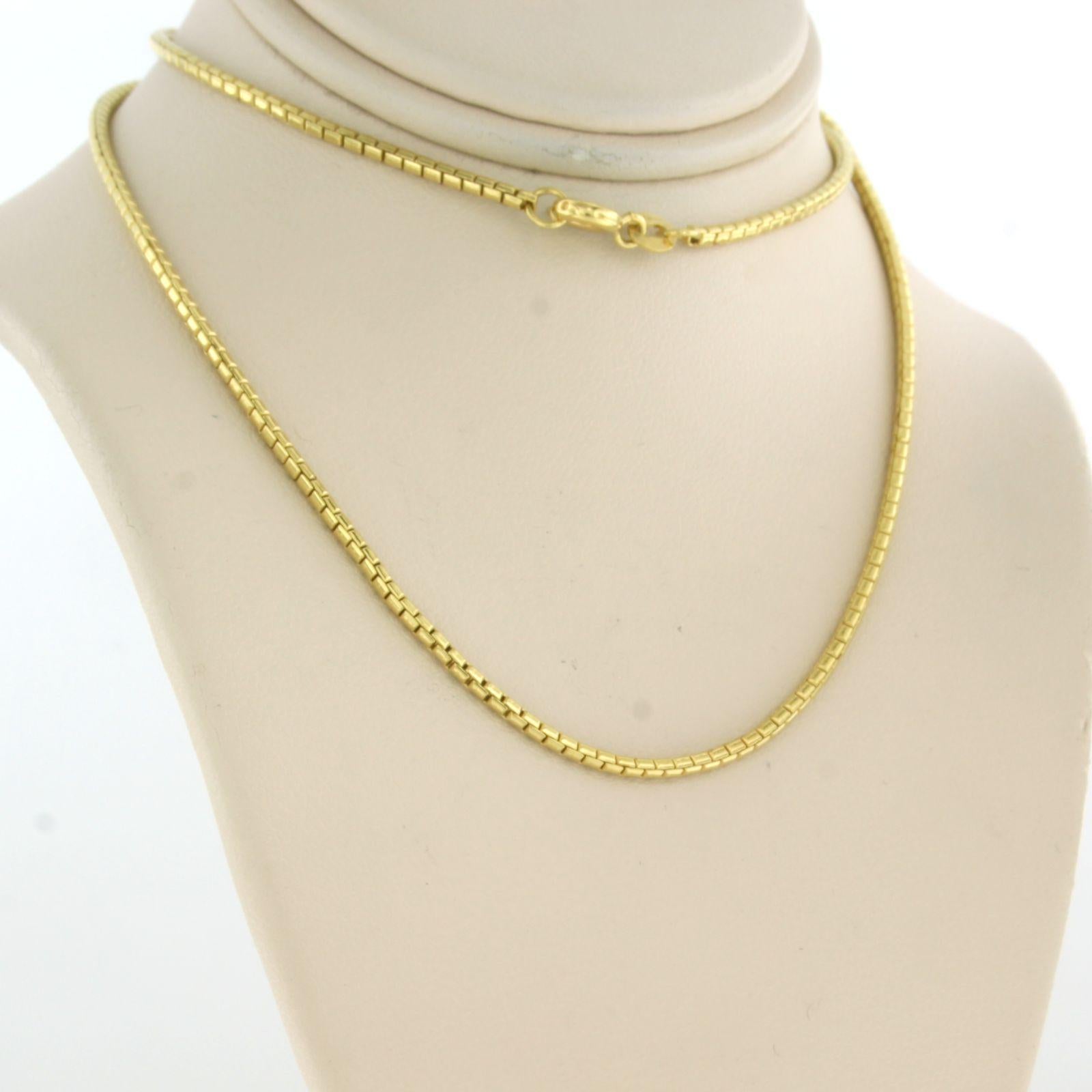 Necklace - 12.0 grams - 18k yellow gold - 45 cm long In Excellent Condition For Sale In The Hague, ZH