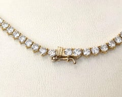 Halskette - 14 kt. Gelbgold - 10,01ct. tw. Diamant (natürlich gefärbt) - IGI