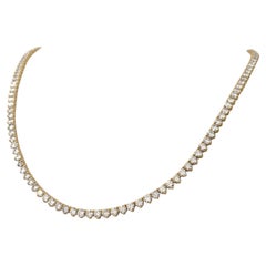 Necklace - 14 kt. Yellow gold - 13.26ct. tw. Diamond (Natural coloured) Necklace - 14 kt. Yellow gold - 13.26ct. tw. Diamond (Natural coloured)