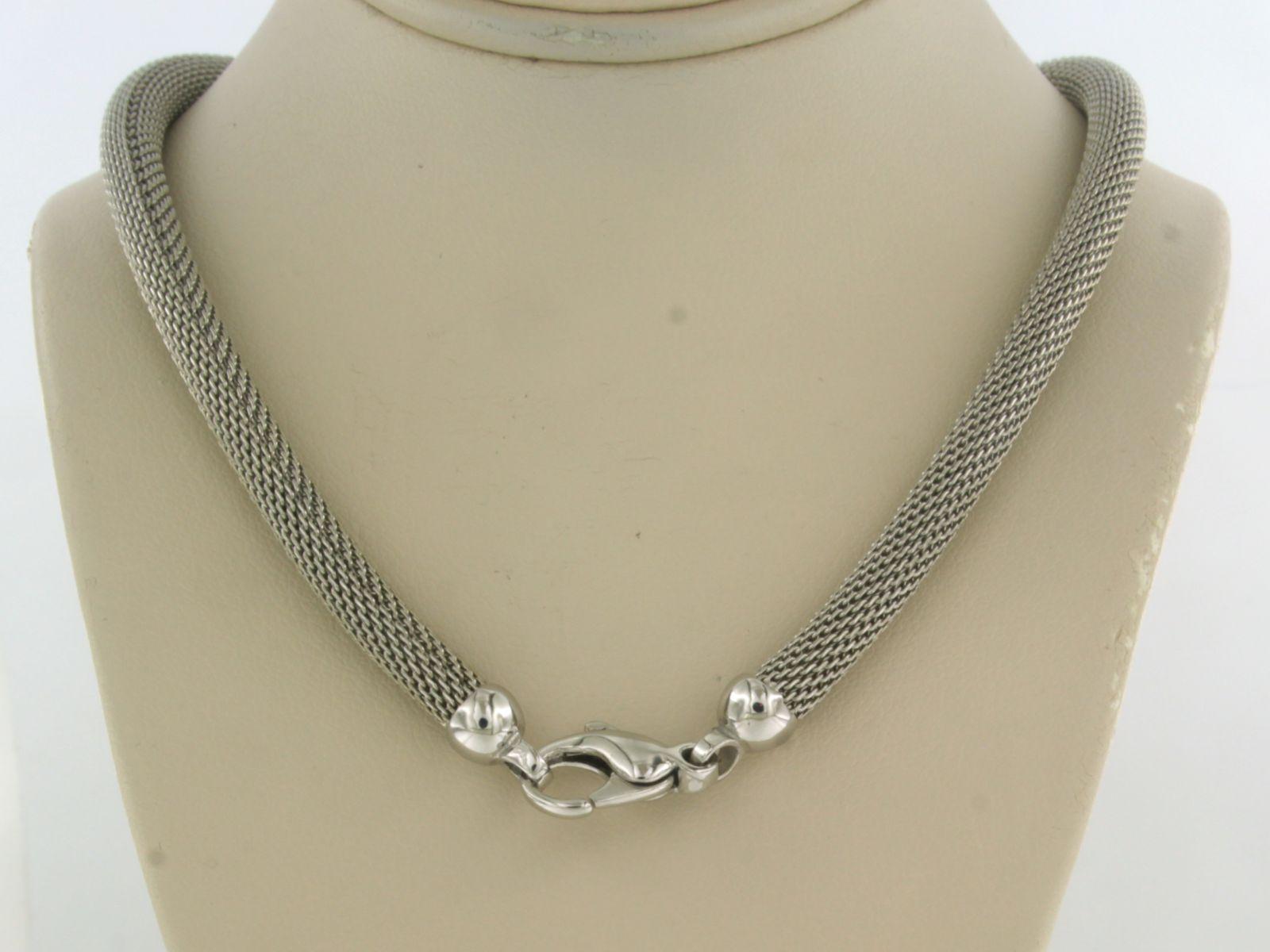 Necklace 14k white gold 27.5 grams 40 cm long For Sale 1