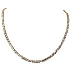Necklace - 14K Yellow - 23.33ct - Natural diamond - GWLAB