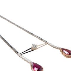 18.58ct Rubellite & Diamonds Necklace