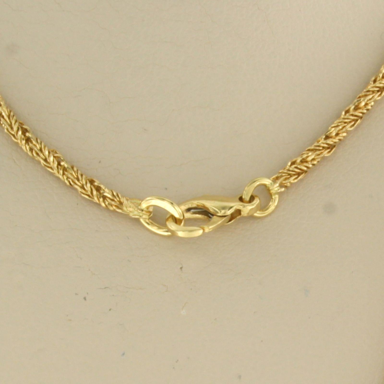 Necklace 18k yellow gold 45 cm long For Sale 1