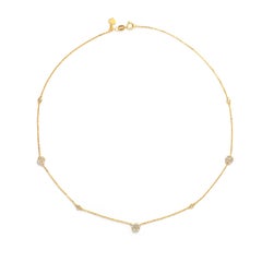 Necklace 18K yellow gold Diamond