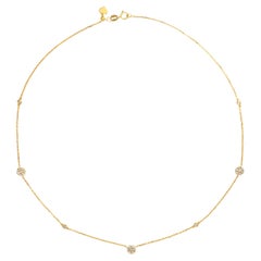 Necklace 18K yellow gold Diamond