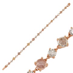 Bracelet, 4.24 Carat Sapphires 1.84 Carat Diamonds 8.05 Gram 14 Karat Gold