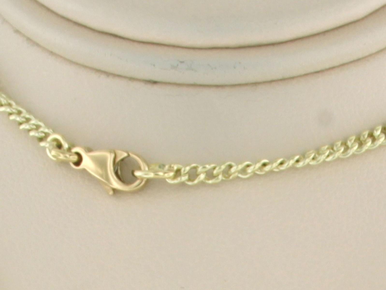 Modern Necklace - 8.8 gram - 14k yellow gold For Sale