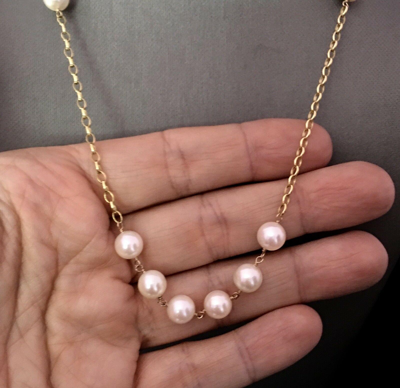 Fine Quality Akoya Pearl Necklace 8.10 mm 18.75