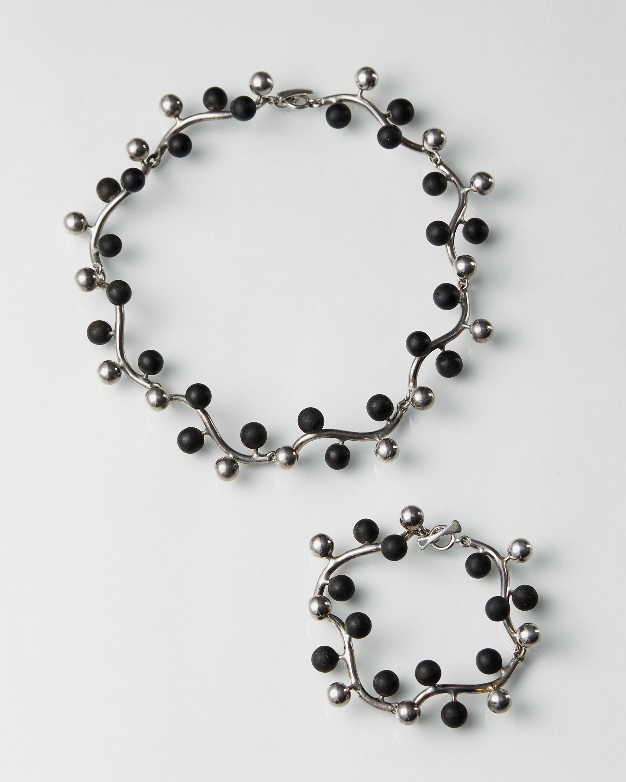Necklace and Bracelet, Anonymous, Sweden, 1950s In Good Condition In Stockholm, SE