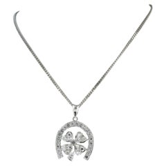 Collana e ciondolo con diamante brillante e taglio singolo fino a 0,80ct in oro 14k