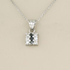 Necklace and pendant with brilliant cut diamonds up to 0.36ct 14k gold 2.8 grams