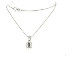 Necklace and pendant with brilliant cut diamonds up to 0.36ct 14k gold 2.8 grams