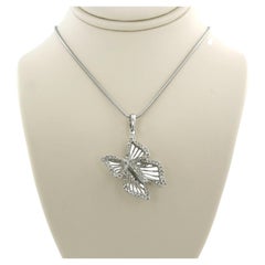 Necklace and pendant with brilliant cut diamonds up to 0.50ct 18k gold