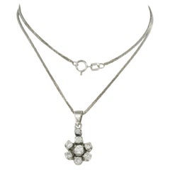 Collar y colgante con diamantes talla brillante de hasta 0,62 ct Oro de 14k 3,7 gramos
