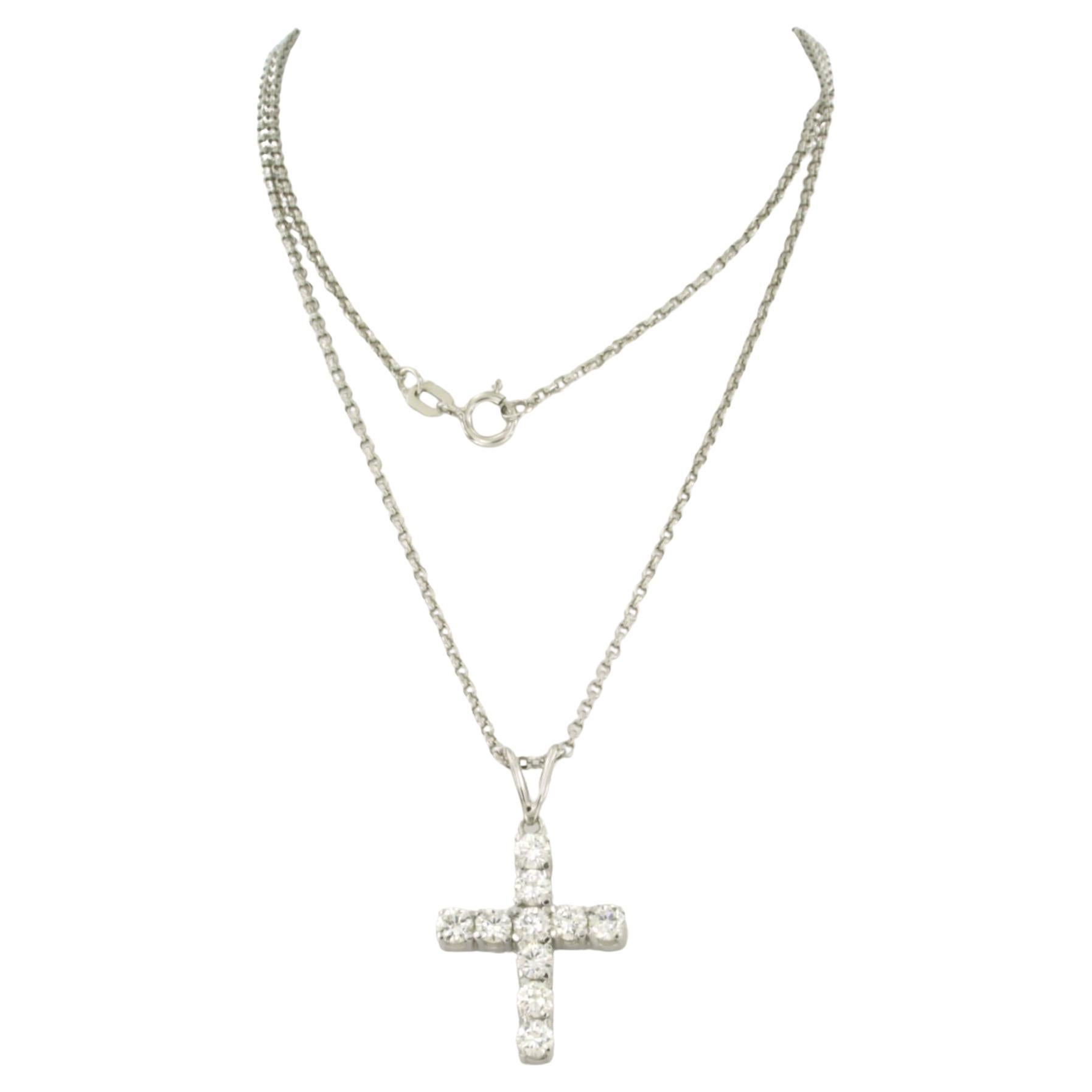 Brilliante e pendente con diamanti taglio brillante fino a 1,00ct Oro 14k 3,2 grammi