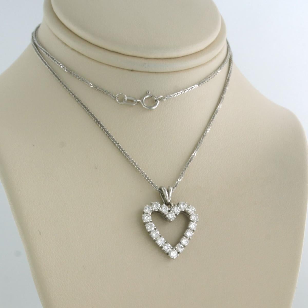 Halskette und Anhänger mit Diamanten im Brillantschliff bis zu 1,00ct 14k Gold 3,3 Gramm im Zustand „Hervorragend“ im Angebot in The Hague, ZH