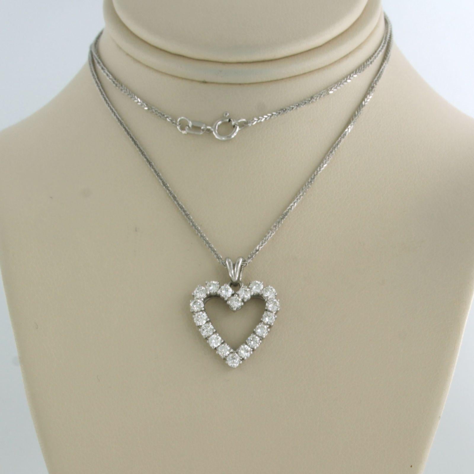 Halskette und Anhänger mit Diamanten im Brillantschliff bis zu 1,00ct 14k Gold 3,3 Gramm im Angebot 2