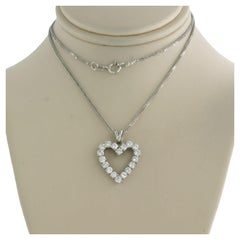 Necklace and pendant with brilliant cut diamonds up to 1.00ct 14k gold 3.3 grams