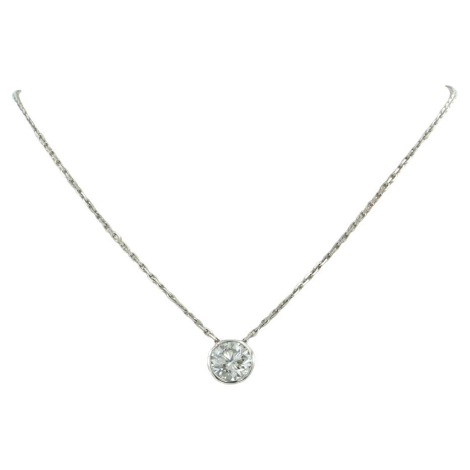 Brilliante e pendente con diamanti taglio brillante fino a 1,01ct in oro 14k 2,8 grammi