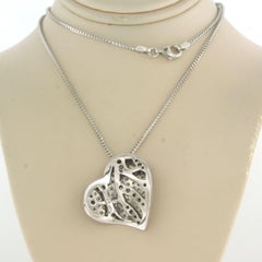 Necklace and pendant with brilliant cut diamonds up to 1.50ct 18k gold 16.2 gram