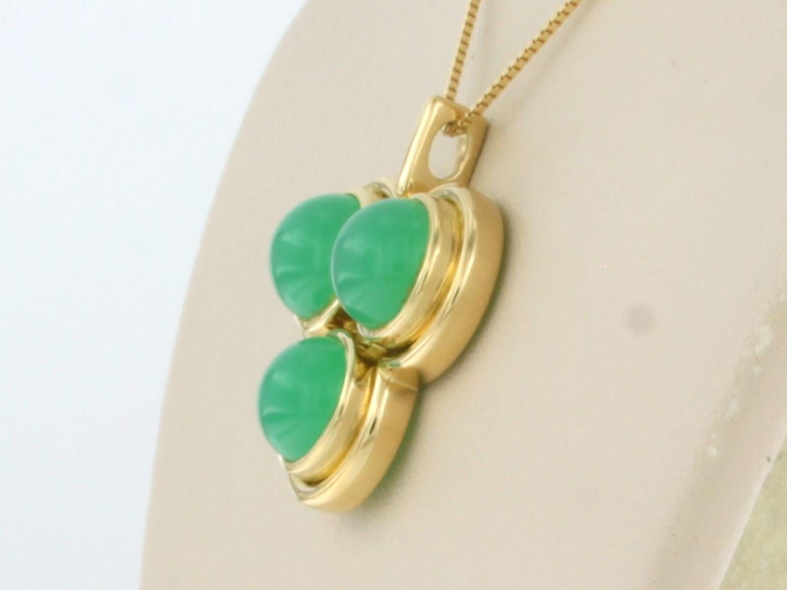 Moderno Collana e ciondolo con crisofrasi in oro 18k 9,9 grammi in vendita