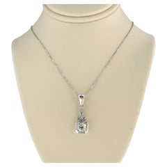 Collana e pendente con diamanti old mine e diamanti taglio singolo fino a 0,75ct in oro 18k