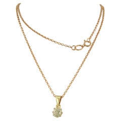 Collana e ciondolo con diamante taglio old mine fino a 1,01ct Oro rosa 14k 1,8 gr