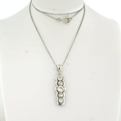 Collana e pendente con diamanti taglio old mine fino a 0,45ct in oro 14k e 18k