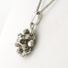 Necklace and pendant with single cut diamonds up to 0.05ct 14k gold 5.3 grams