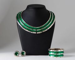 Necklace, Bracelet and Earrings Designed by Grete Prytz for Torstrup, Norway