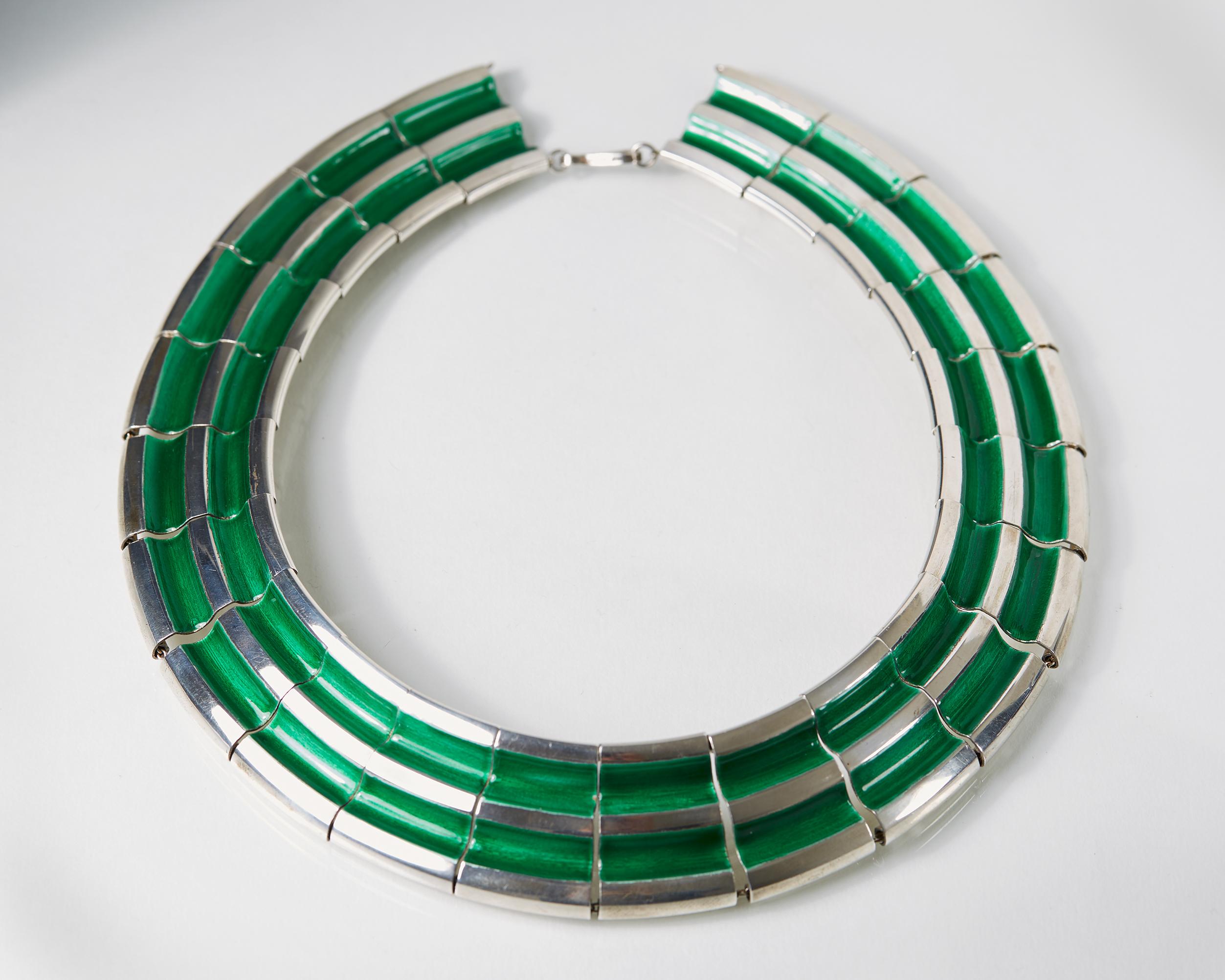 Modern Necklace, Bracelet and Earrings Designed by Grete Prytz for Torstrup, Norway For Sale