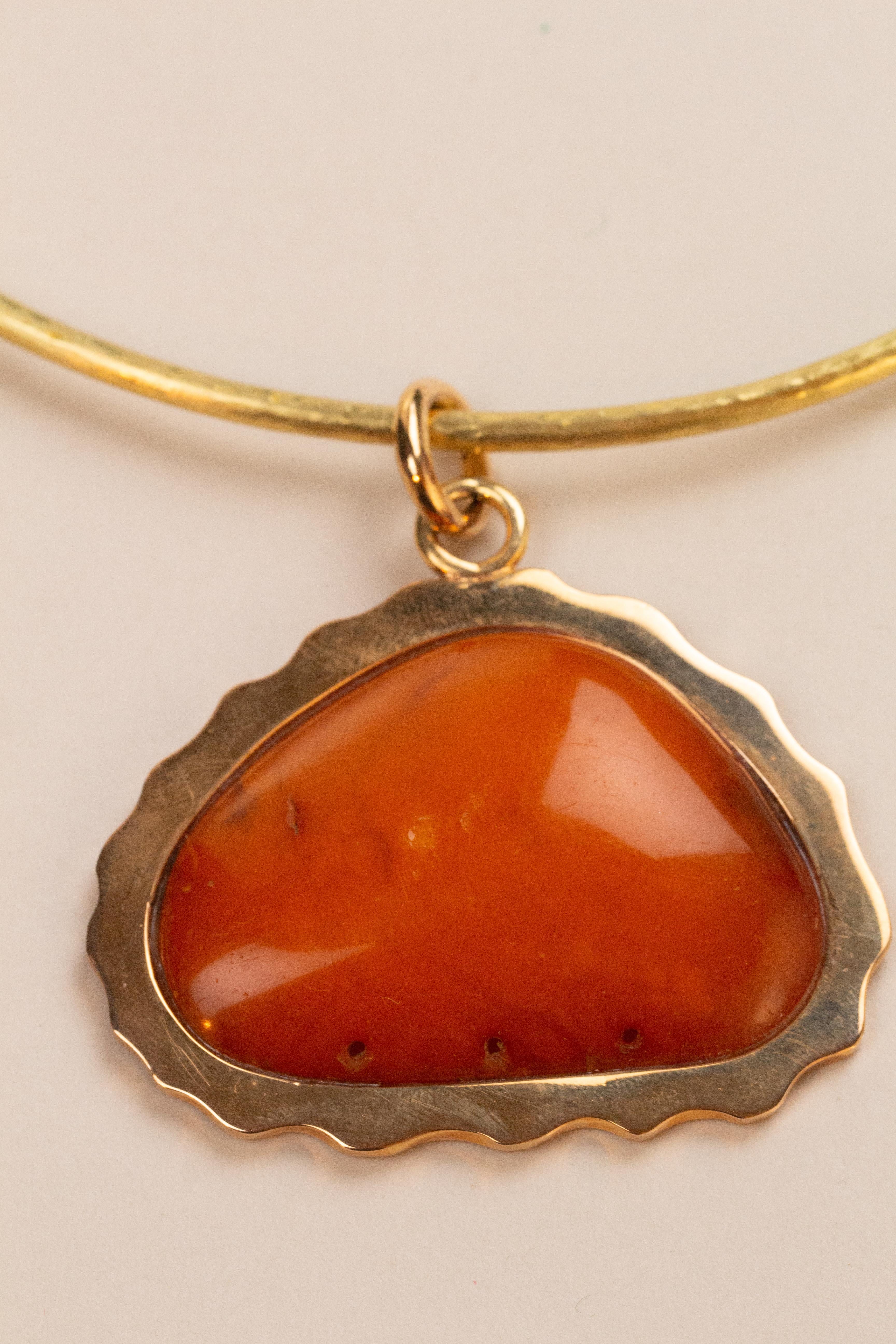 Special Bronze hand made necklace with antique pieces of baltic amber.
All Giulia Colussi jewelry is new and has never been previously owned or worn. Each item will arrive at your door beautifully gift wrapped in our boxes, put inside an elegant