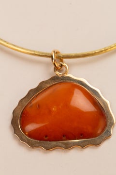 Necklace Bronze and Antiques Baltic Amber