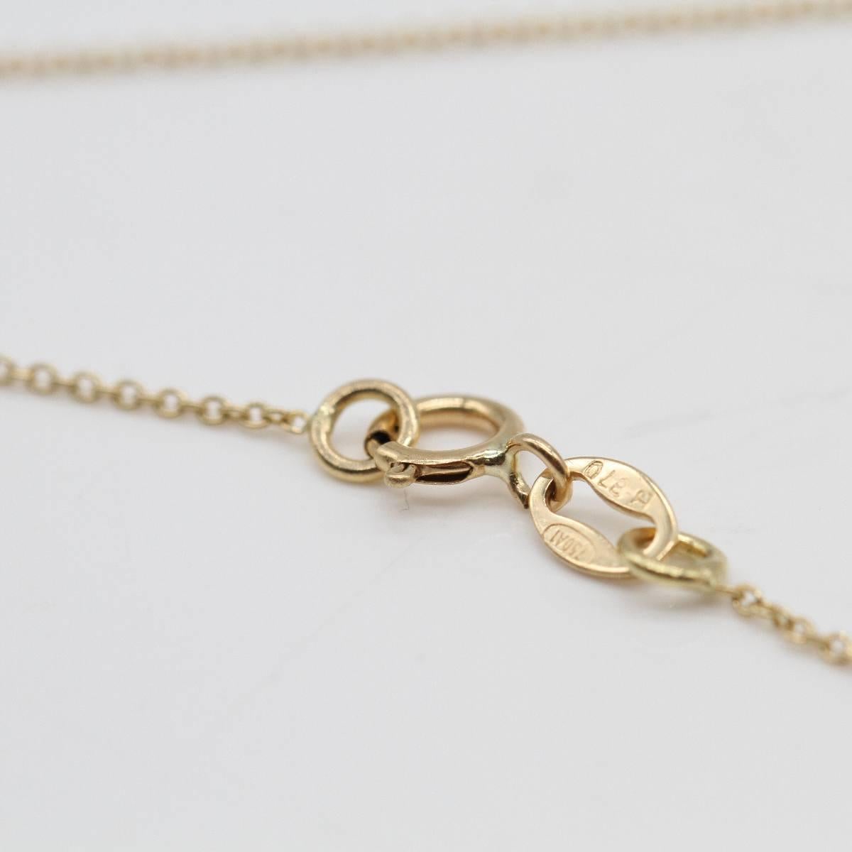 Necklace CELIA in 18K Yellow Gold with Brilliant Cut Diamonds For Sale 1