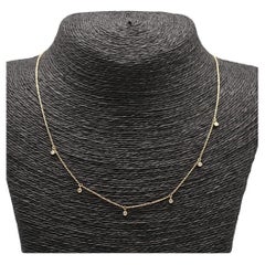 Halskette CELIA aus 18 Karat Gelbgold mit Diamanten im Brillantschliff