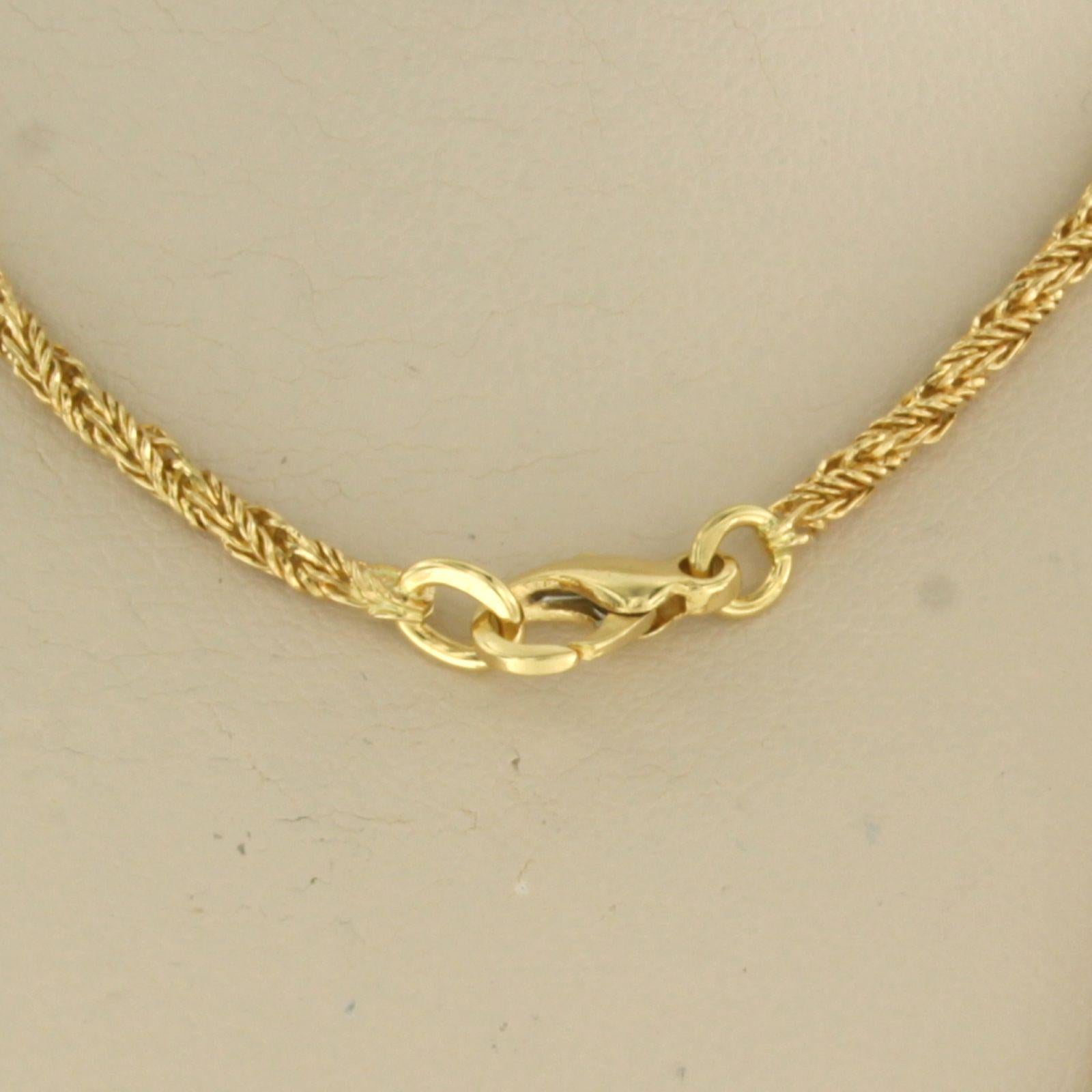 Halskette aus 18 Karat Gelbgold 55 cm lang (Moderne)