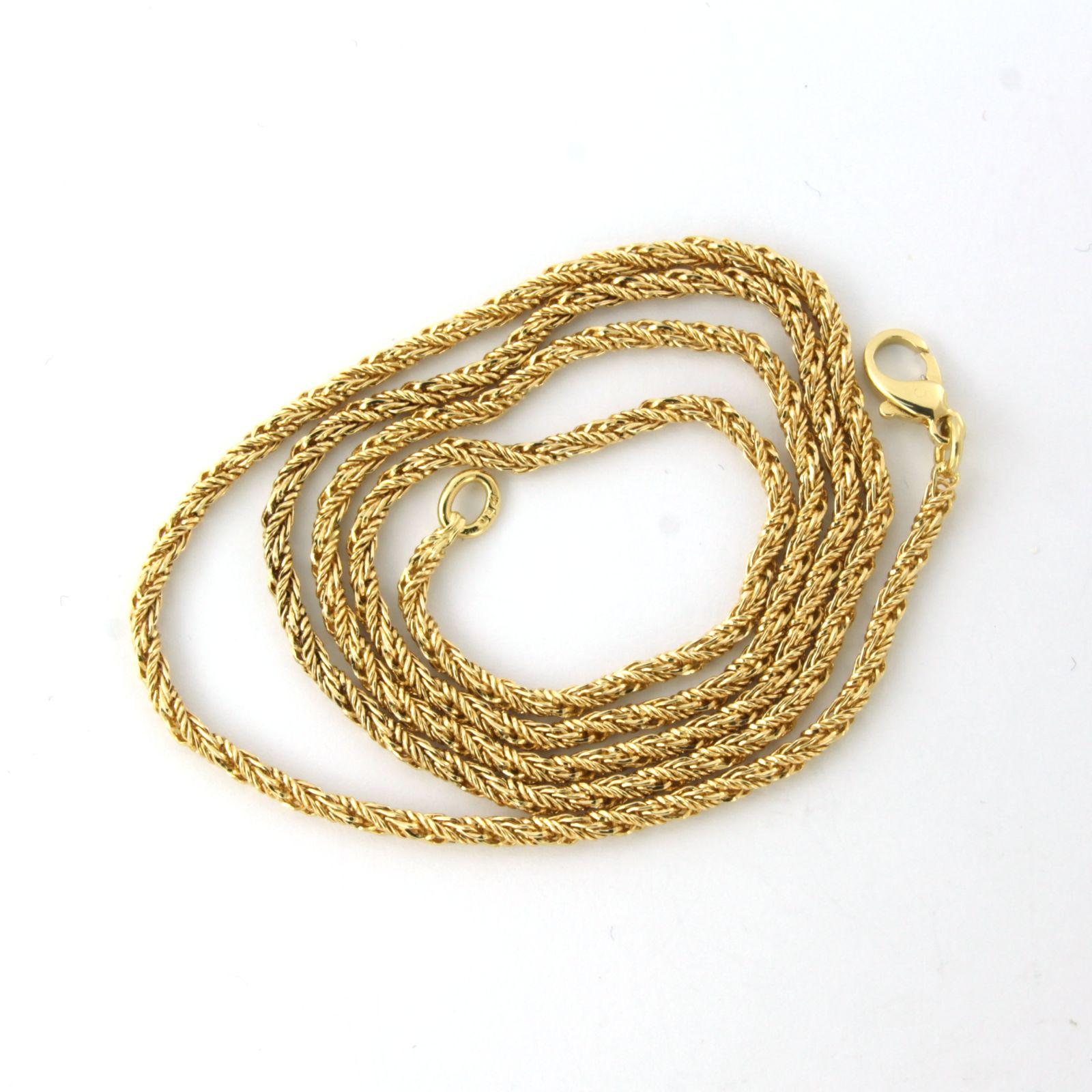 Halskette aus 18 Karat Gelbgold 55 cm lang 3