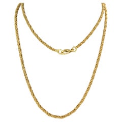 Halskette aus 18 Karat Gelbgold 55 cm lang