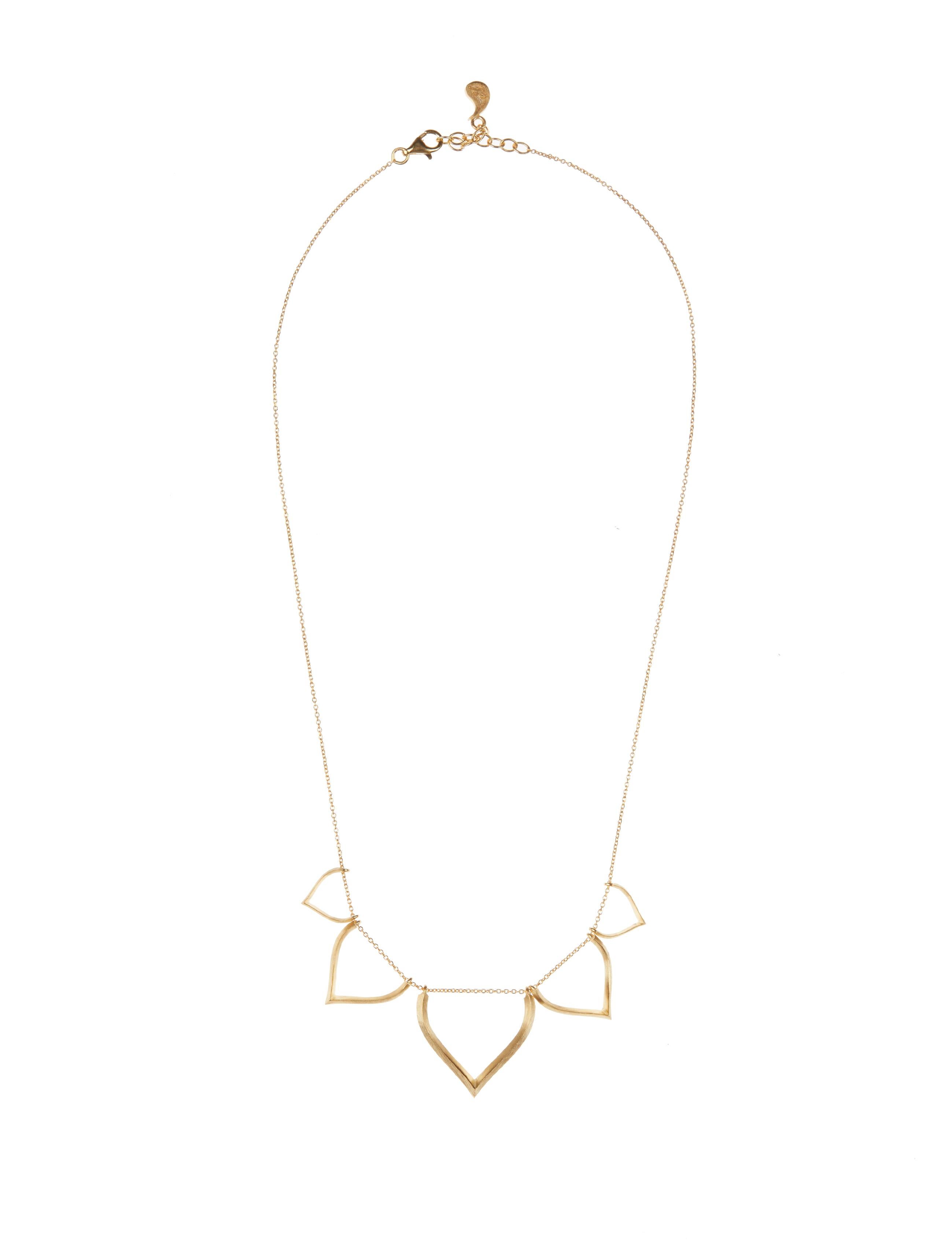 Women's Necklace Chain Classic 18K Gold-Plated Silver Enamel Colors Lotus Motif Greek For Sale