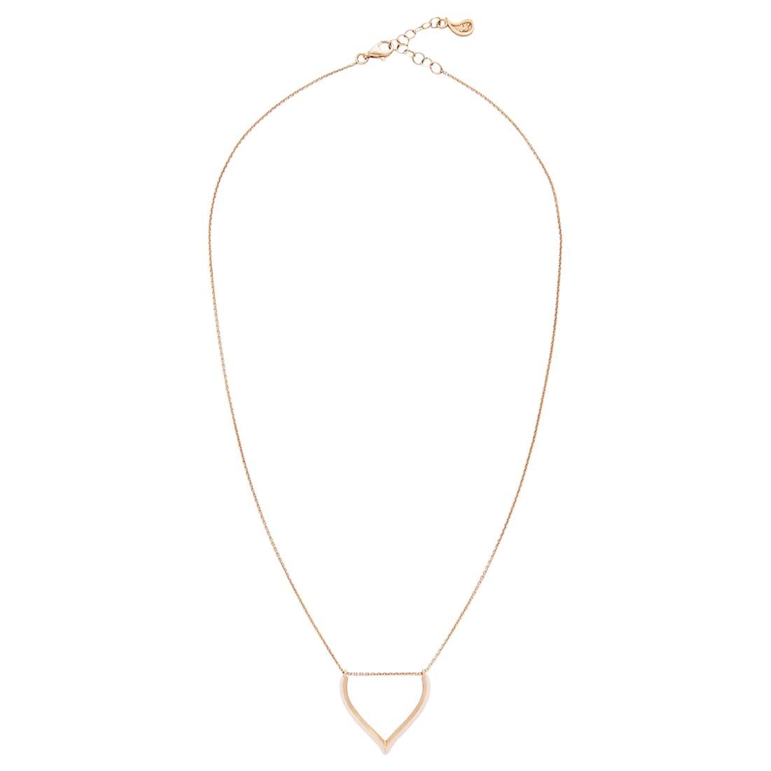 Necklace Chain Classic 18k Gold-Plated Sterling Silver Lotus Shaped Motif Greek