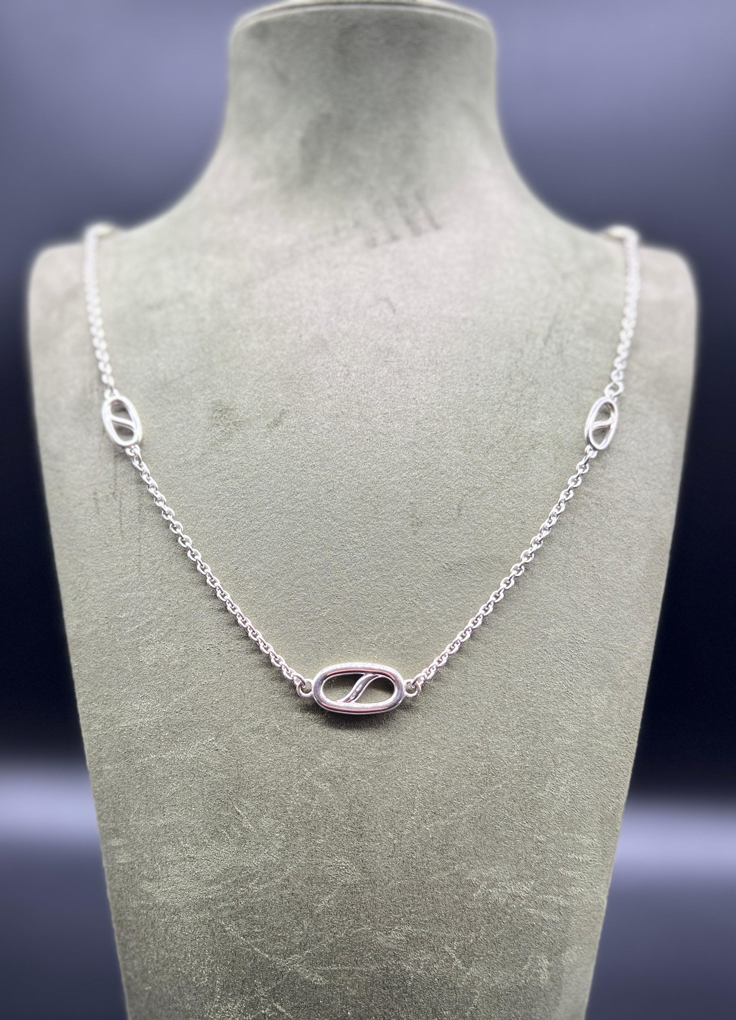 Women's Necklace Chain Vintage Silver 925 For Sale