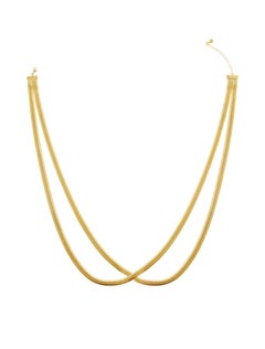 Necklace Collar Minimal Snake Chain 18 Karat Gold-Plated Silver Greek