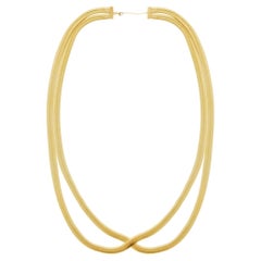 Necklace Collar Minimal Snake Chain 18 Karat Gold-Plated Silver Greek
