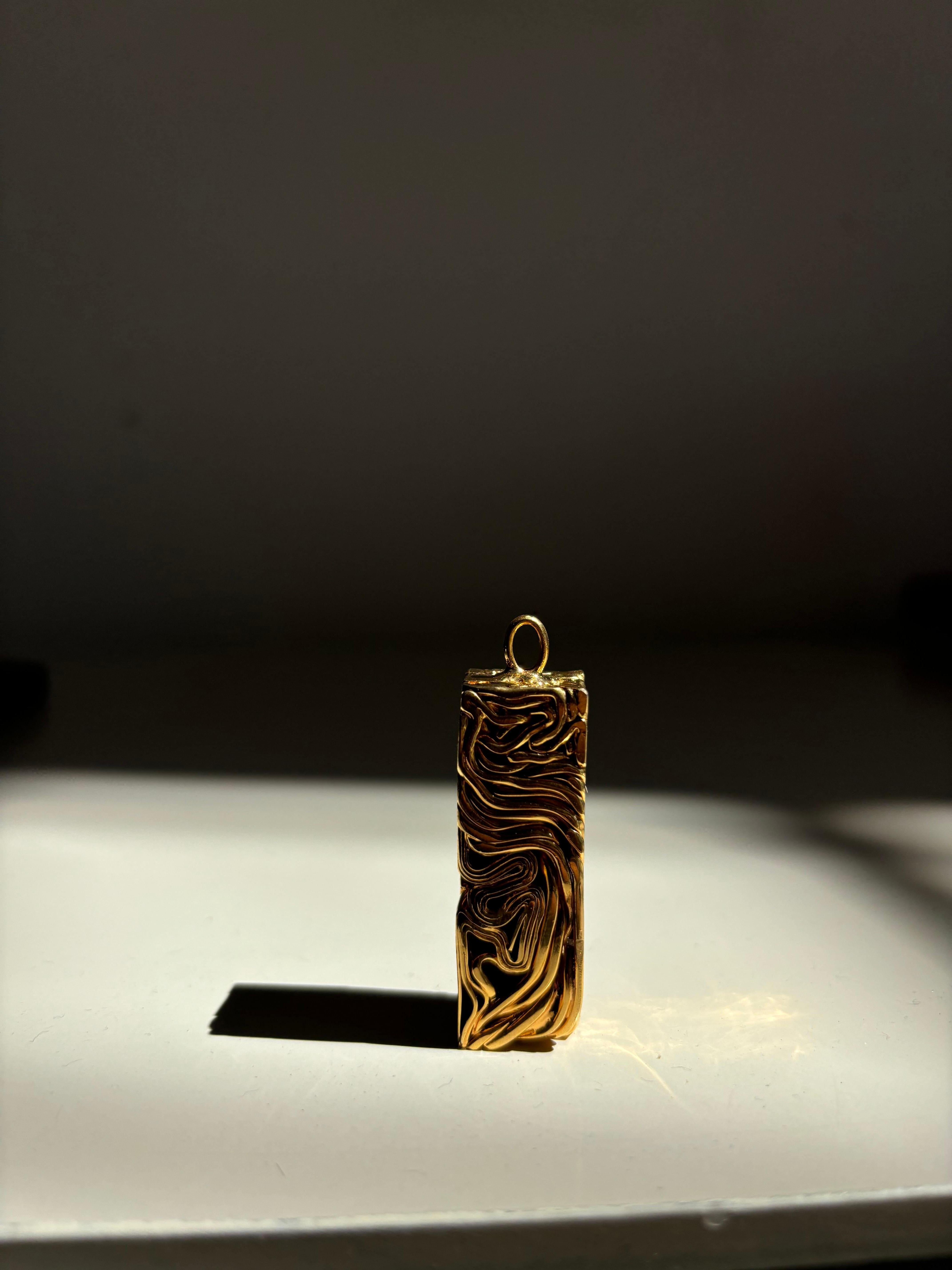 Necklace compréssion by César Baldaccini, signed. For Sale 3