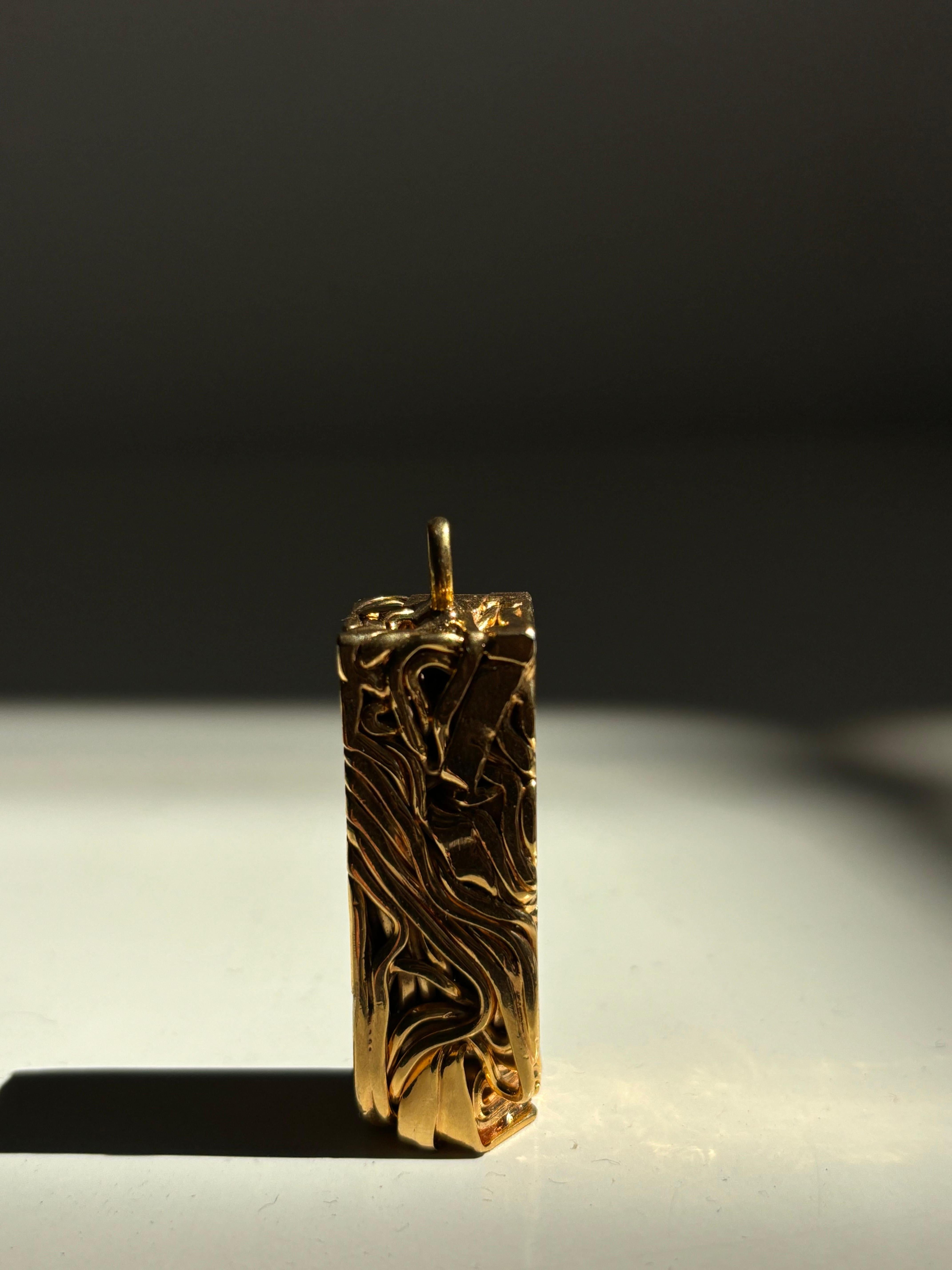 Necklace compréssion by César Baldaccini, signed. For Sale 4