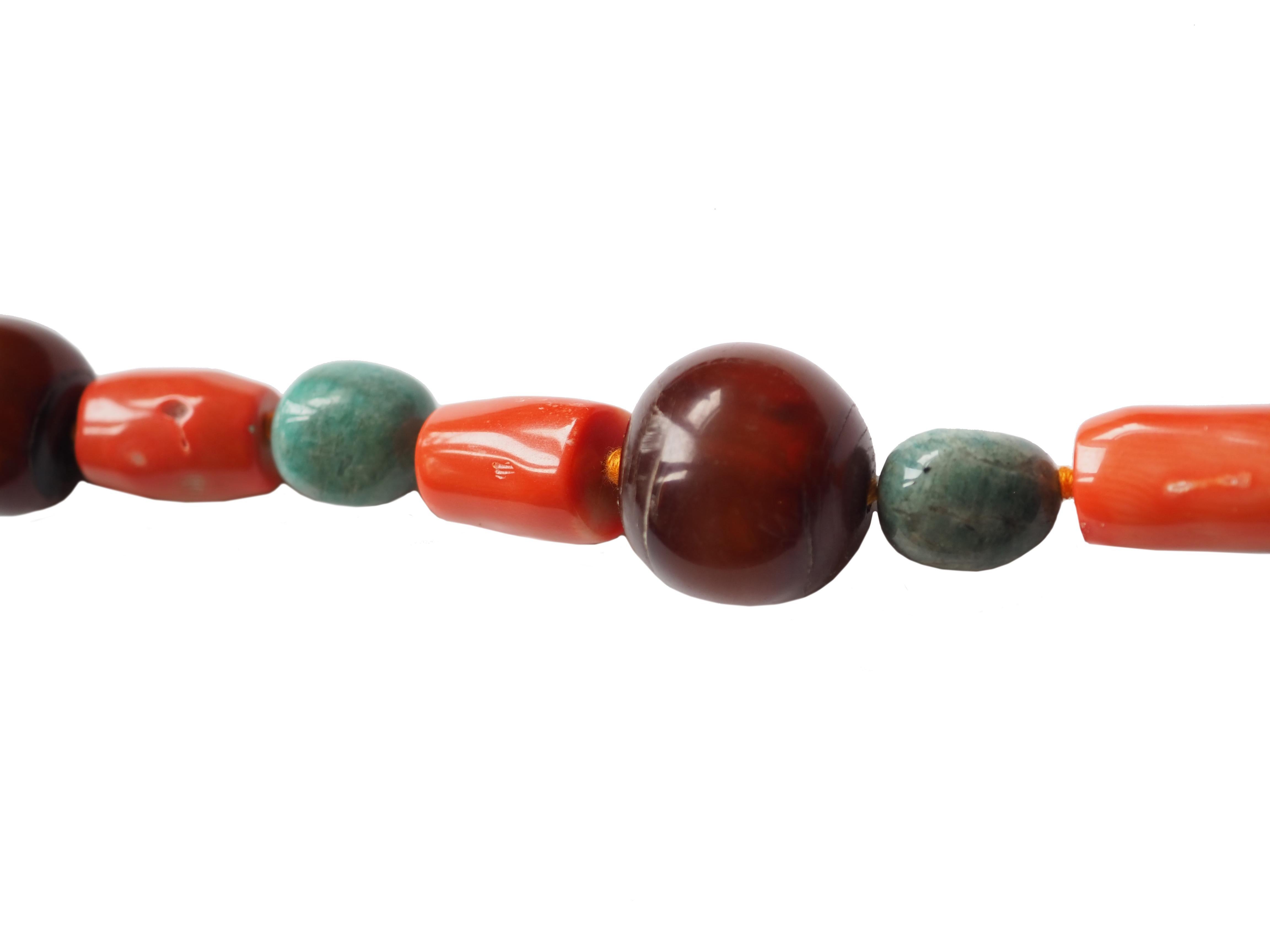Long necklace  Coral Amazonite Desert Amber 80 cm
All Giulia Colussi jewelry is new and has never been previously owned or worn. Each item will arrive at your door beautifully gift wrapped in our boxes, put inside an elegant pouch or jewel box.
