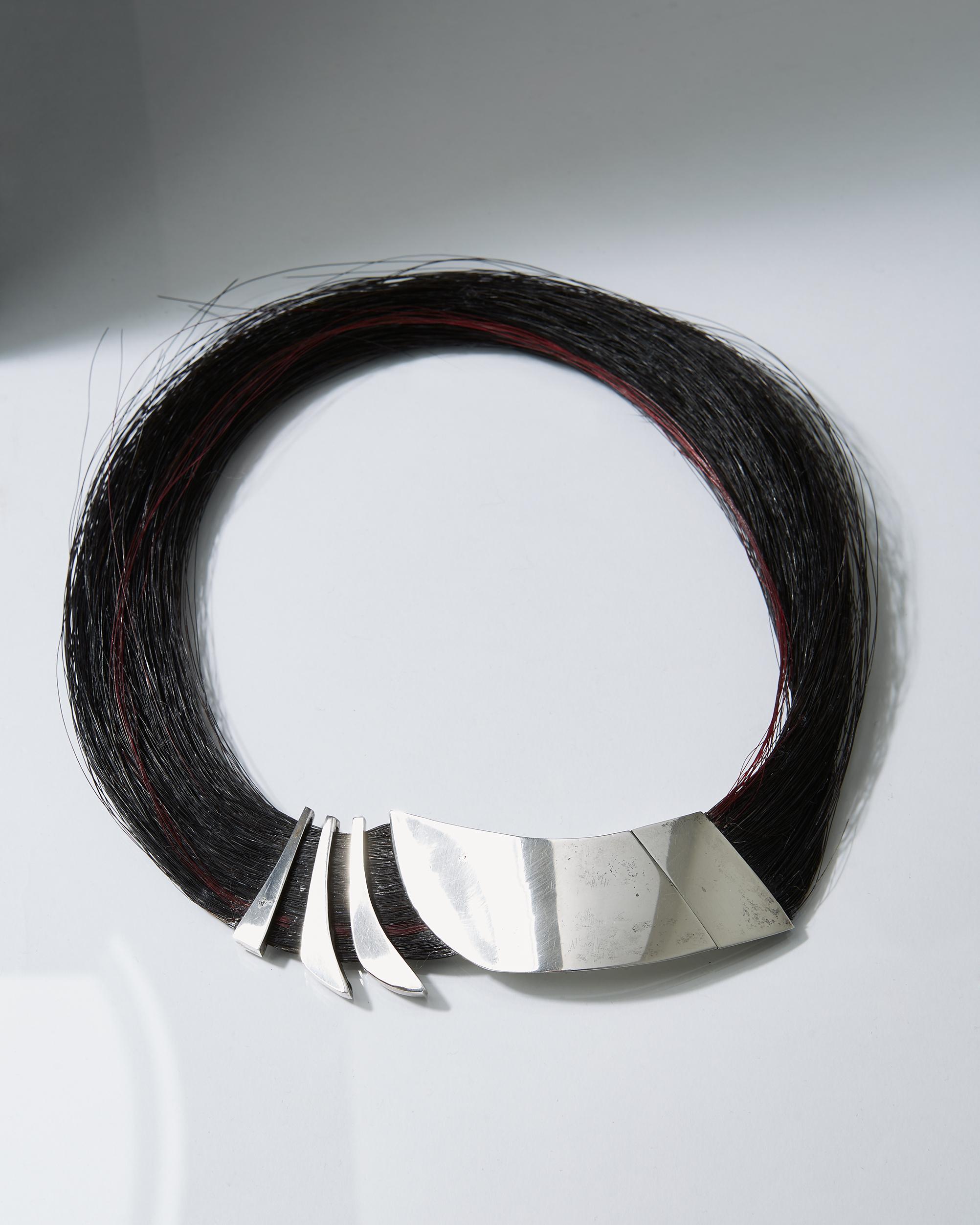 Modern Necklace Designed by Annette Kraen, Denmark, 1980s For Sale
