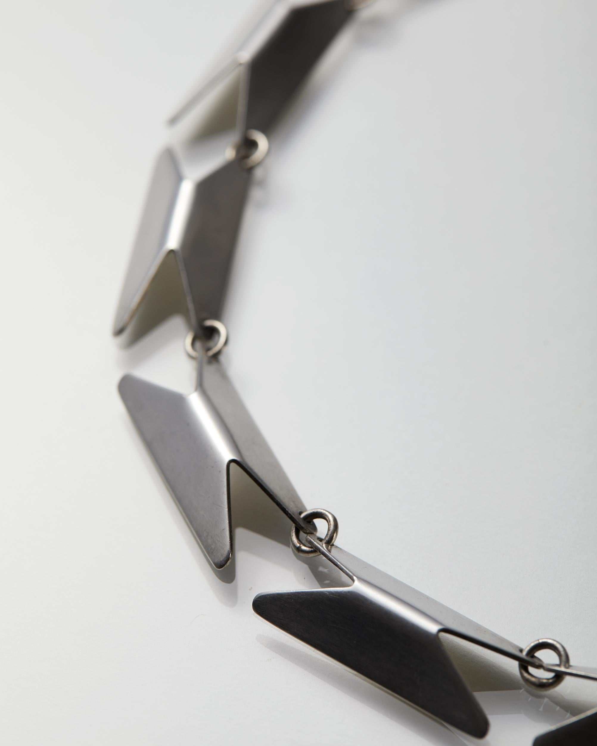 Women's or Men's Necklace Designed by Bent Knudsen, Denmark, 1960s For Sale